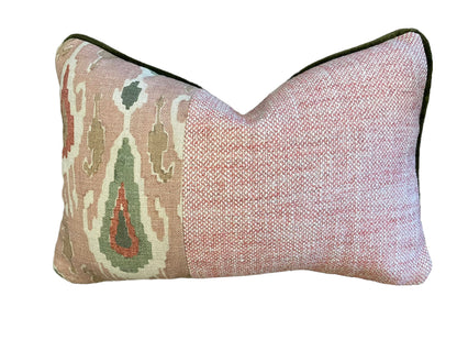 Bespoke Left- GP &amp; J Baker lkat Patch Small Bolster Cushion