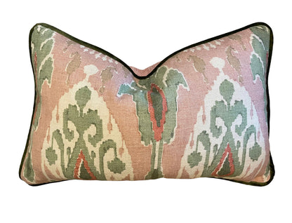 Bespoke - GP &amp; J Baker Ikat Blush Bolster Cushion