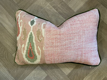 Bespoke Left- GP &amp; J Baker lkat Patch Small Bolster Cushion