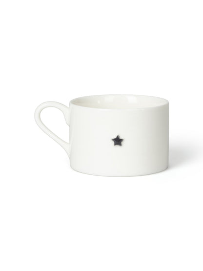 Chalk - White &amp; Grey Star Mug