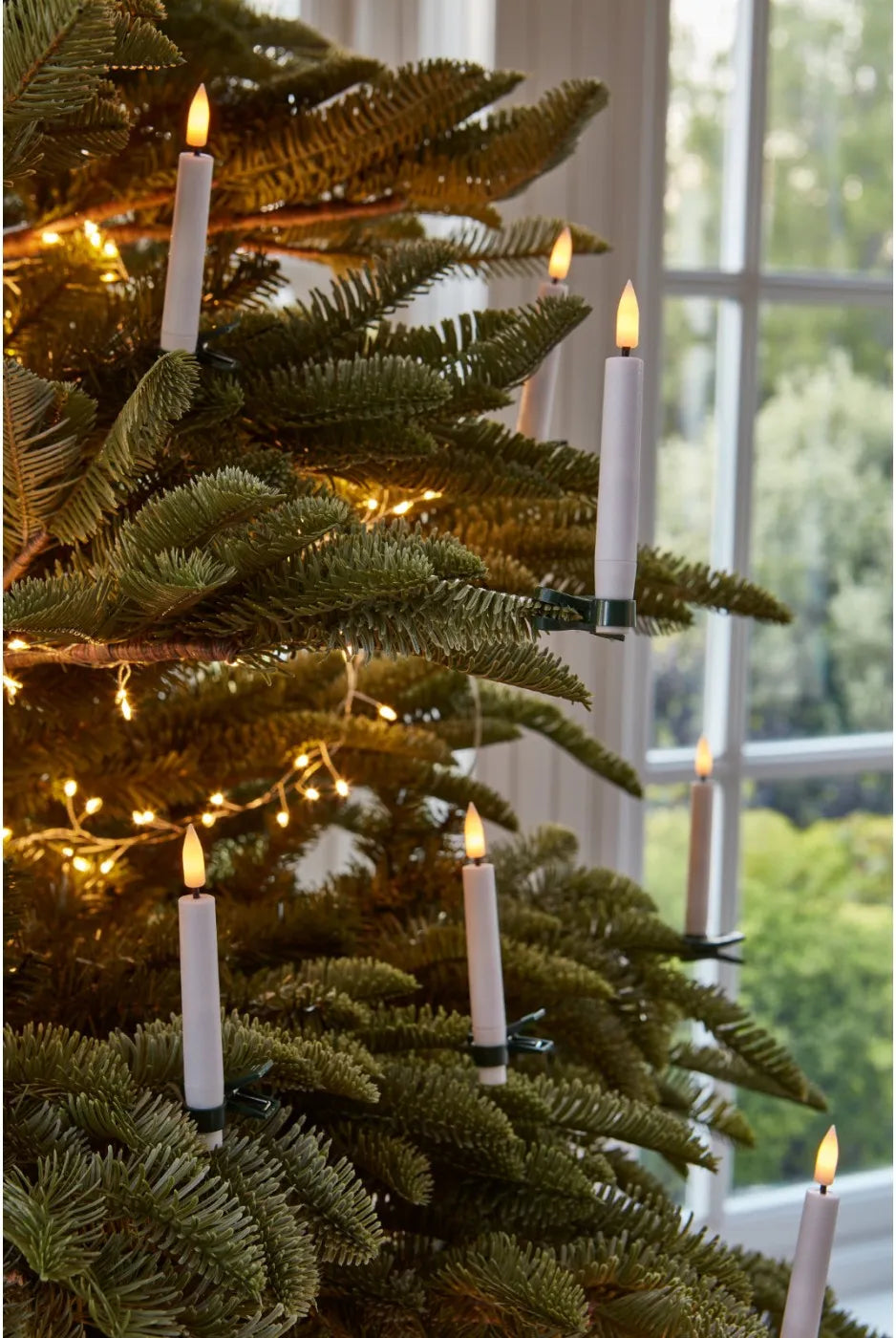 Mini Tree Candles Battery Pack of 8