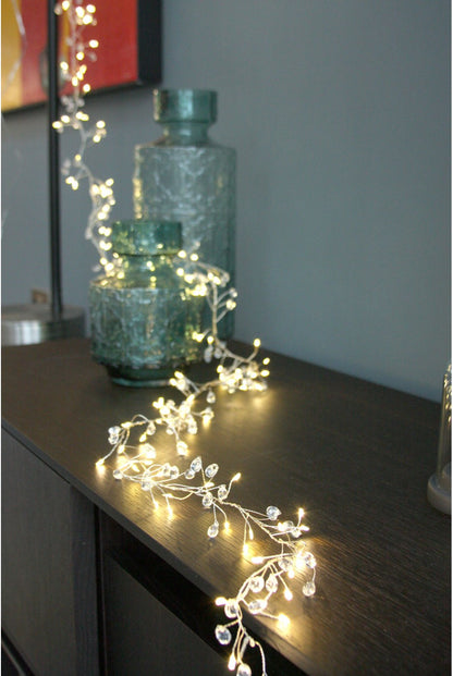 Crystal Cluster Garland - (Battery)