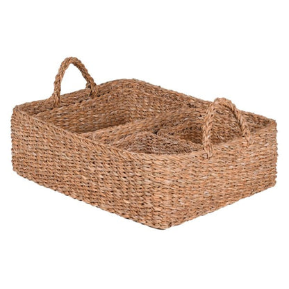 Seagrass Woven Tray/Baskets - (Set of 5)