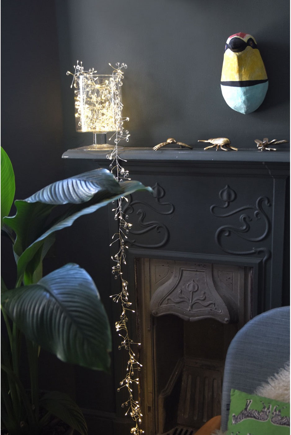 Crystal Cluster Garland - (Battery)