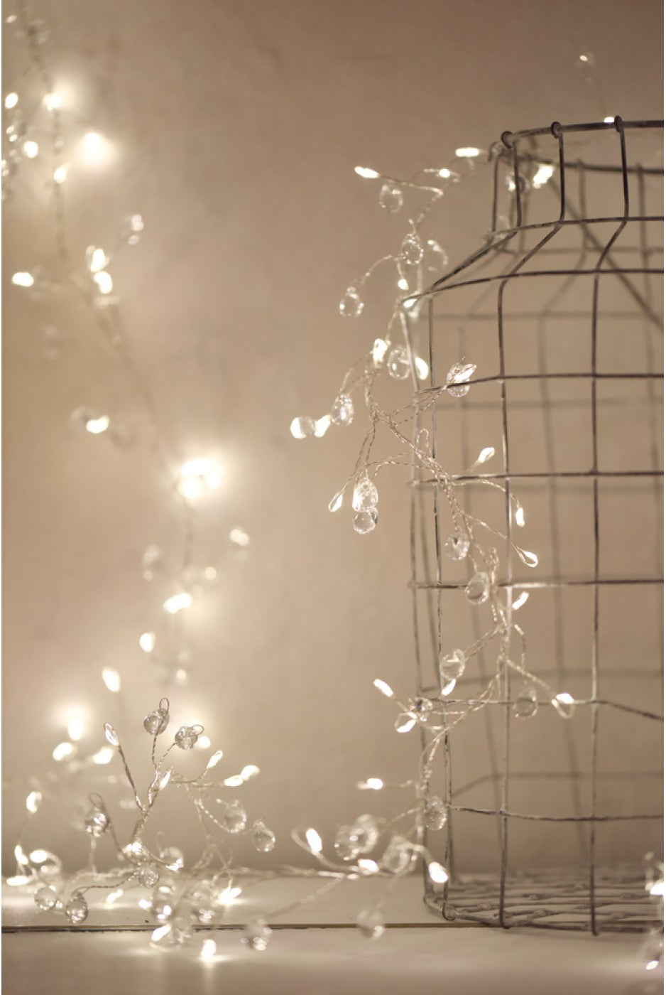 Crystal Cluster Garland - (Battery)