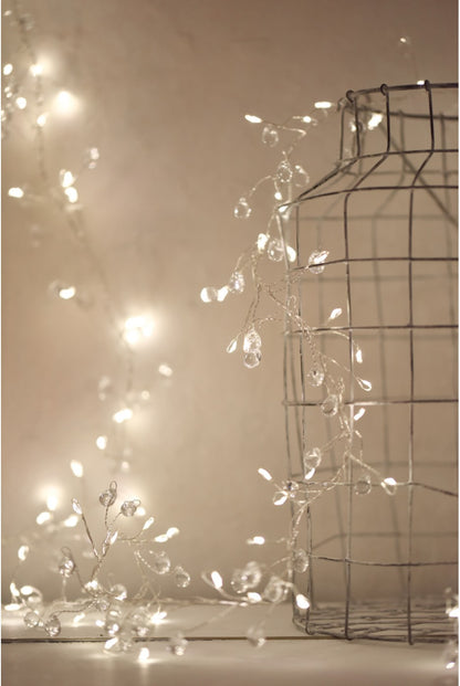 Crystal Cluster Garland - (Battery)